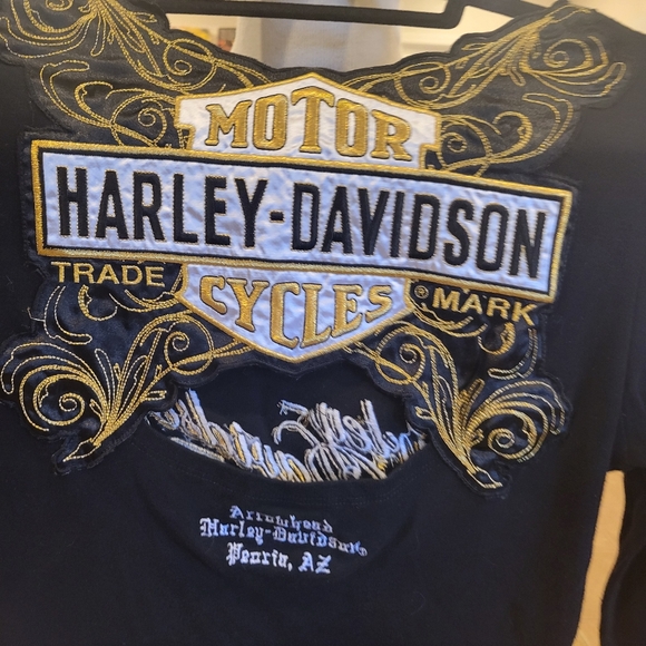 🏍EUC~ HARLEY-DAVIDSON LONG SLEEVE TEE - Picture 4 of 9